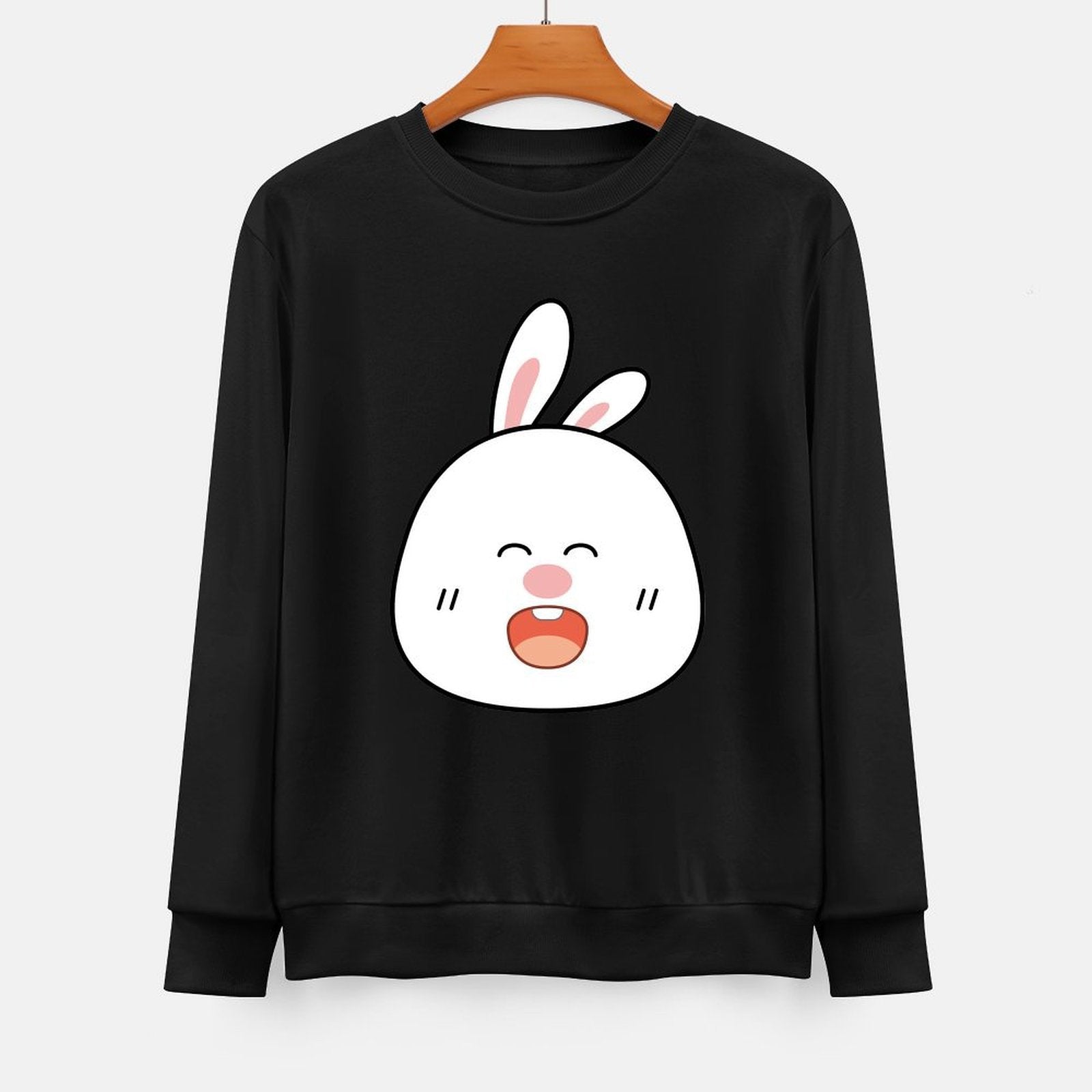 Front Patterned Long Sleeve TopOn-Demand Shrink-Resistant